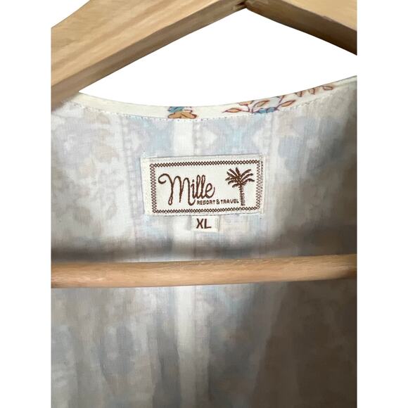 Mille Resort & Travel XL Long Floral Dress 100% Cotton - Picture 3 of 6